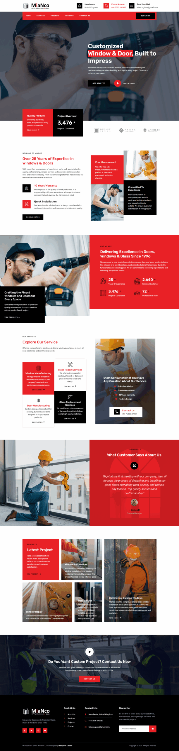 Mianco Website Design Image