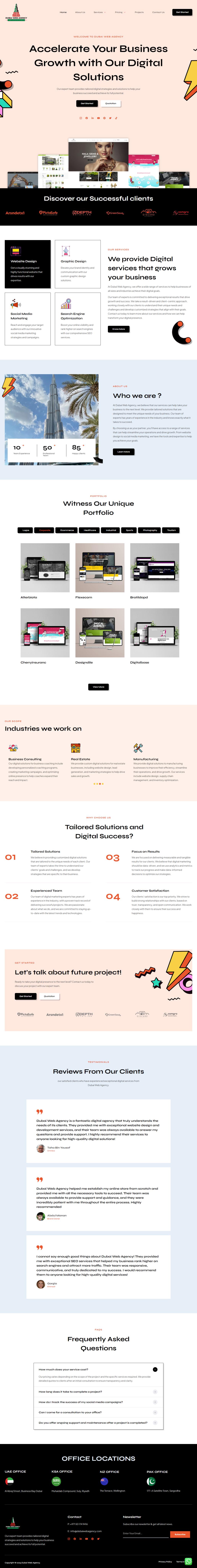 Dubai Web Agency screenshot